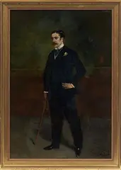 Portrait présumé de Monsieur Prosper Chéruit by Auguste Vimar, Panneau, sold Dec 2013