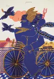 Hermès, pour «Les Travaux des Dieux» by Alecos Fassianos, 2003, Lithographie sur papier, sold Dec 2013