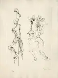 Sans titre, circa 1976 by Léonor Fini, Lithographie sur papier, sold Dec 2013