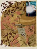 Sale peintre on aura ta peau» by Jean Le Gac, 1989, Lithographie sur papier, sold Dec 2013