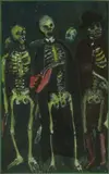 Squelettes by Ferdinand Desnos, 1941, Gouache sur papier, sold Dec 2013