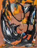 Sans titre by Marcelle Ferron, 1996, oil on canvas, sold Sep 2019