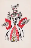 Olivia by Alfred Pellan, 1946, mixed media on card, sold Sep 2019