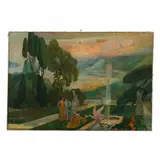 Decoration by René Bentz, Oil on canvas, sold Apr 2023