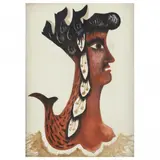 Siren by Jean Lurçat, Gouache and watercolor on paper, sold Apr 2023
