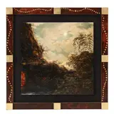 Wooded Landscape Painting by Nancy Baker, Oil on wood, sold Mar 2023