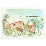 Bermuda View by Alfred Birdsey, Watercolor on paper, sold Mar 2023