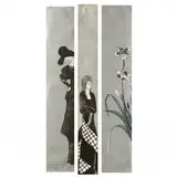 Three Framed Works on Paper by Stephen White, Lithographs on paper with silver tone ground, sold Mar 2023