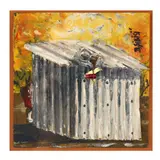 Untitled by Dumisani Subisi, Mixed media on panel, sold Mar 2023