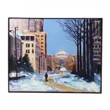 The Raleigh Mall by Larry T. Dean, Acrylic on canvas, sold Mar 2023