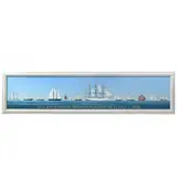 Tall Ships Parade Through Beaufort Inlet July 1. 2006 by Alan Cheek, Giclée on canvas, sold Mar 2023