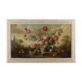Large Floral Still Life by Henry Farmer, Oil on canvas, sold Mar 2023