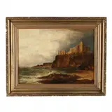 Ruins Along a Coast by Valentine Thomas Garland, Oil on canvas (lined), sold Mar 2023