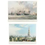Charleston / Boston (Two Works) by John Stobart, Each an offset lithograph, sold Mar 2023