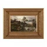 At Abergavenny by William Fowler II, Oil on paper, sold Mar 2023