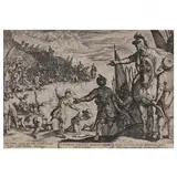 Gideon Choosing His Soldiers by Antonio Tempesta, Etching on laid paper, sold Mar 2023