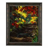 Wooded Path by Michael Nickle, Oil on canvas, sold Mar 2023