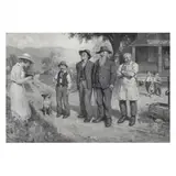 The Old Veterans by Victor C. Anderson, Oil on illustration board, sold Mar 2023