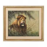 Lion by Peter Darro, Oil on canvas, sold Mar 2023