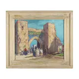 Moroccan Scene by Donald Frederick Witherstine, Oil on panel, sold Mar 2023