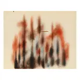 The Aftermath by Norman Lewis, Oil on cream wove paper, sold Mar 2023