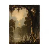 A Louisiana Bayou by Joseph Rusling Meeker, Oil on canvas, sold Mar 2023