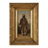 A Traveler by William Aiken Walker, Oil on board, sold Mar 2023