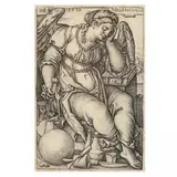 Melencolia by Hans Sebald Beham, Engraving, sold Mar 2023