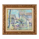 Jens Mills, Giverny, France by Edgar Rowley Smart, Oil on canvas, sold Mar 2023
