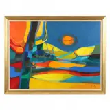 Le Vallon Ensoleillé by Marcel Mouly, (The Sunny Valley) oil on canvas, sold Mar 2023