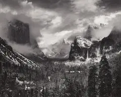 Clearing Winter Storm by Ansel Adams, 1944, gelatin silver print, sold Oct 2026