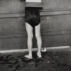 Untitled from North Avenue Beach, Chicago by Yasuhiro Ishimoto, 1948-1950, Gelatin silver print, printed 1970s, sold Oct 2026