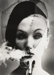 Smoke + Veil, Paris by William Klein, 1958, Gelatin silver print, printed later, sold Oct 2026