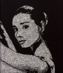 Audrey Hepburn from Pictures of Diamonds by Vik Muniz, 2005, Chromogenic print, sold Oct 2026
