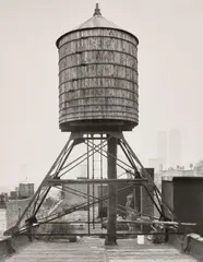 Water Tower: New York City, 25 East 4th Street, USA by Bernd and Hilla Becher, 1979, Gelatin silver print, printed 1997, sold Oct 2026