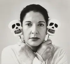 Portrait with Maracas by Marina Abramović, 2006, Chromogenic print, flush-mounted, offered Oct 2026