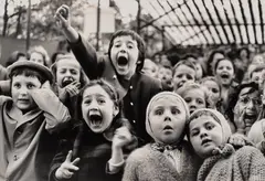Children at a Puppet Theatre, Paris by Alfred Eisenstaedt, 1963, Gelatin silver print, printed 1990, sold Oct 2026