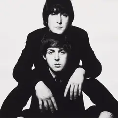 John Lennon and Paul McCartney by David Bailey, 1965, Gelatin silver print, printed 2019, sold Oct 2026