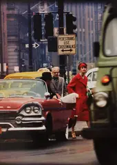 Anne St. Marie + cruiser, New York (Vogue) by William Klein, 1958, Chromogenic print, printed 2016, sold Oct 2026