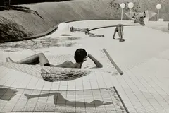Swimming Pool designed by Alain Capeilleres, Le Brusc, Var, France by Martine Franck, 1976, Gelatin silver print, printed 2005, sold Oct 2026