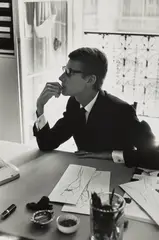 Yves Saint-Laurent, Paris by Marc Riboud, 1964, Gelatin silver print, printed later, sold Oct 2026