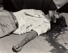 Obrero en huelga, asesinado (Striking Worker, Assassinated) by Manuel Álvarez Bravo, 1930, Gelatin silver print, printed later, sold Oct 2026