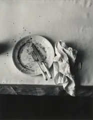 The Empty Plate, New York by Irving Penn, 1947, Gelatin silver print, printed 1983, offered Oct 2026