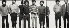 The Chicago Seven, Chicago, November 5 by Richard Avedon, 1969, Gelatin silver print triptych, hinged as one panorama, printed circa 1975, sold Oct 2026