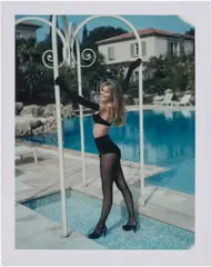 Le Chat Noir, Claudia Schiffer, Saint-Tropez by Ellen von Unwerth, 1994, Unique Polaroid Type 100 print, offered Oct 2026