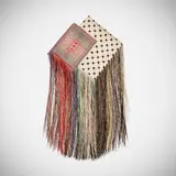 Under Foot by Diane Itter, 1986, hand-knotted linen, sold Jan 2026