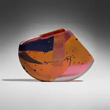 Untitled (from the Contiguous Fragment series) by Joel Philip Myers, 1983, hand-blown, applied, and cold-worked glass, sold Jan 2026