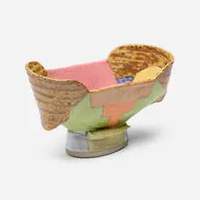 Untitled by John Gill, 1995, glazed stoneware, sold Jan 2026