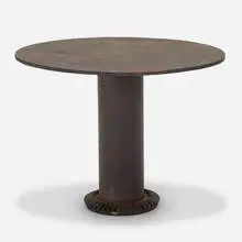 Dining table by Industrial, c. 1950, steel, sold Aug 2022