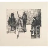 Untitled by Theophilus Brown, lithograph, sold Jun 2025